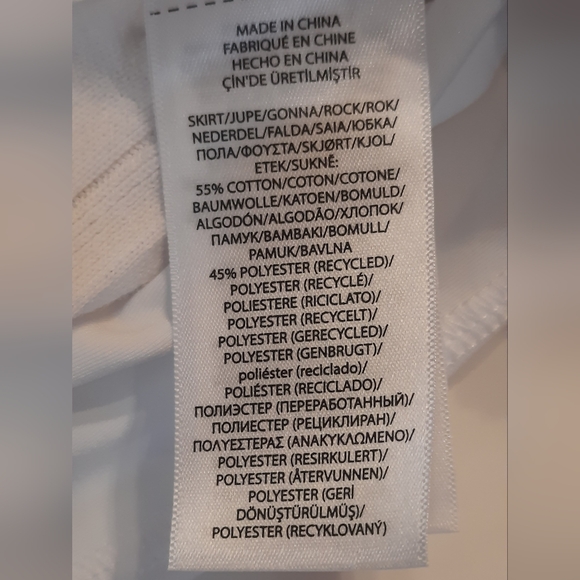 NWT! Ralph Lauren RLX Skort Womans Large White Blue Golf Sporty Pleated Preppy - Picture 11 of 14